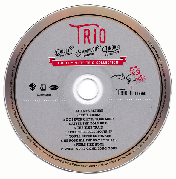 TRIO Dolly Parton, Emmylou Harris & Linda Ronstadt - The Complete Trio Collection (2016) - CD2.jpg