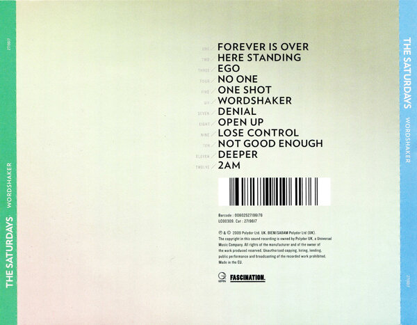 The Saturdays - Wordshaker (2009) - Back.jpg