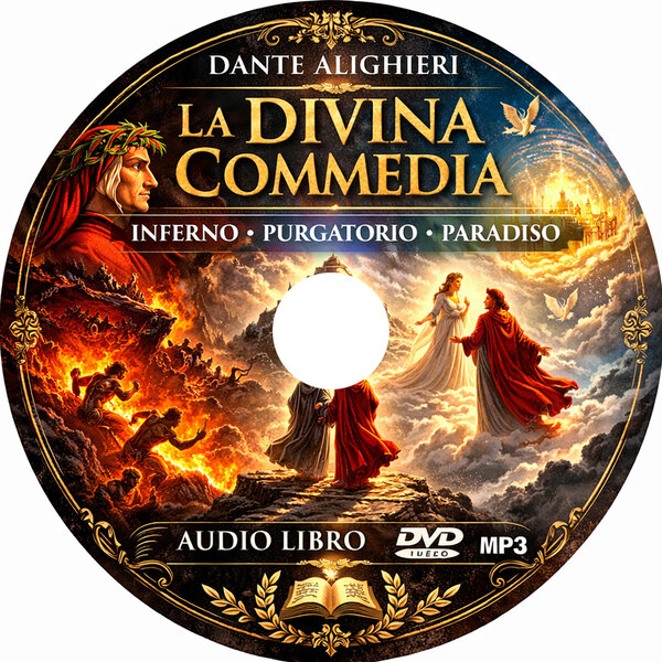 Dante Alighieri - La divina commedia (Audio libro MP3) - Cd