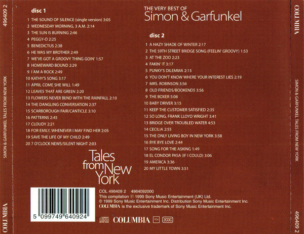 Simon & Garfunkel - Tale from New York (the very best of) (1999) - Back.jpg