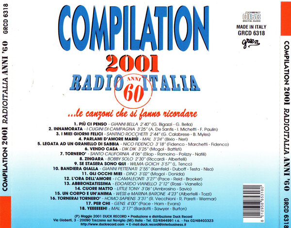Radio Italia Compilation 2001 Anni 60 (2001) - Back.jpg