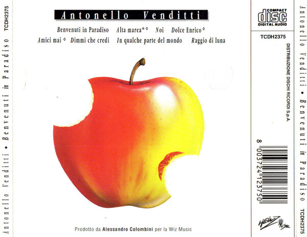 Antonello Venditti - Benvenuti In Paradiso (1991) - Back.jpg