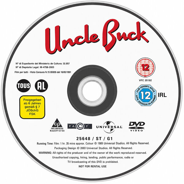Io e lo zio Buck (1989) - CD.jpg