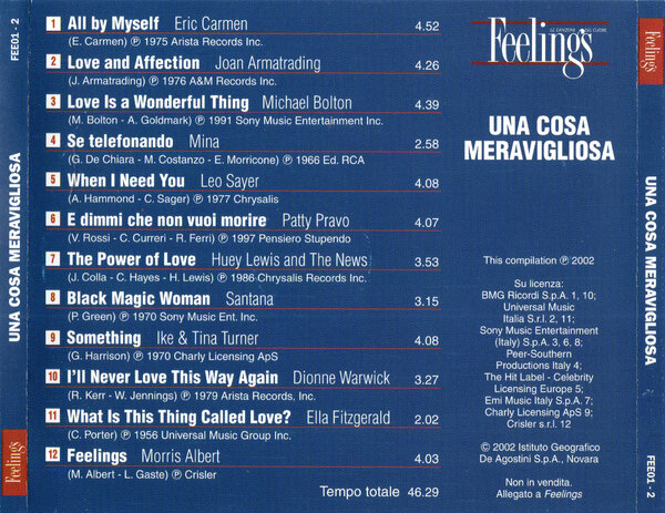 Feelings (Una Cosa Meravigliosa) (2002) - Back.jpg