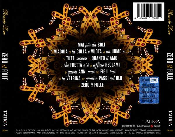 Renato Zero - Zero il Folle (2019) - Back.jpg
