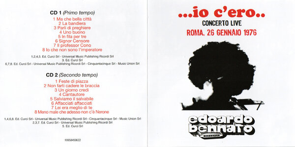 Edoardo Bennato - ...io c'ero... Roma, 26 Gennaio 1976 (2026) - Front.jpg