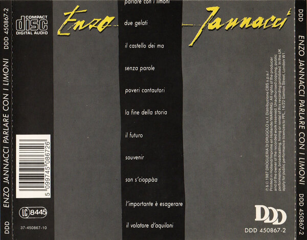 Enzo Jannacci - Parlare con i limoni (1987) - Back.jpg