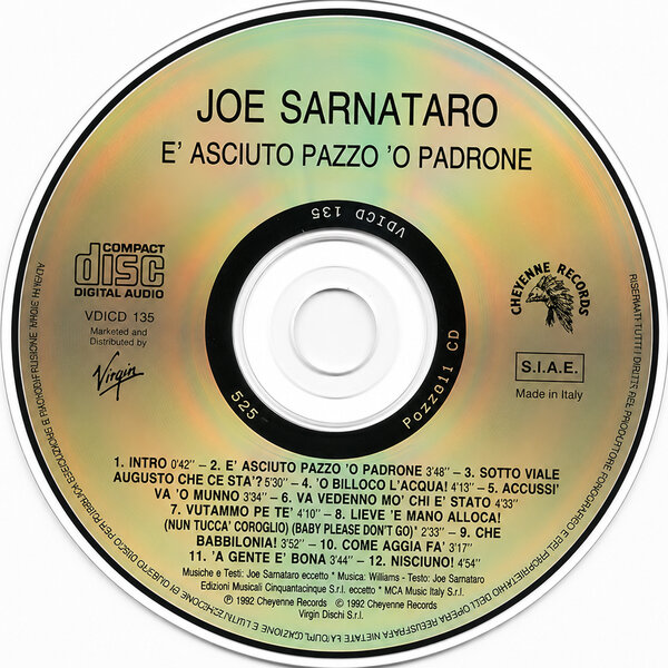 Joe Sarnataro e i Blue Stuff - È asciuto pazzo 'o padrone (1992) - CD.jpg