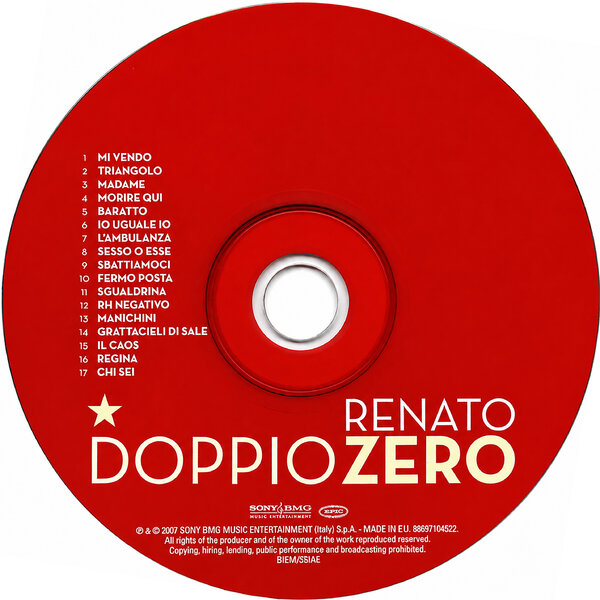 Renato Zero - Doppio Zero (2007) - CD1.jpg