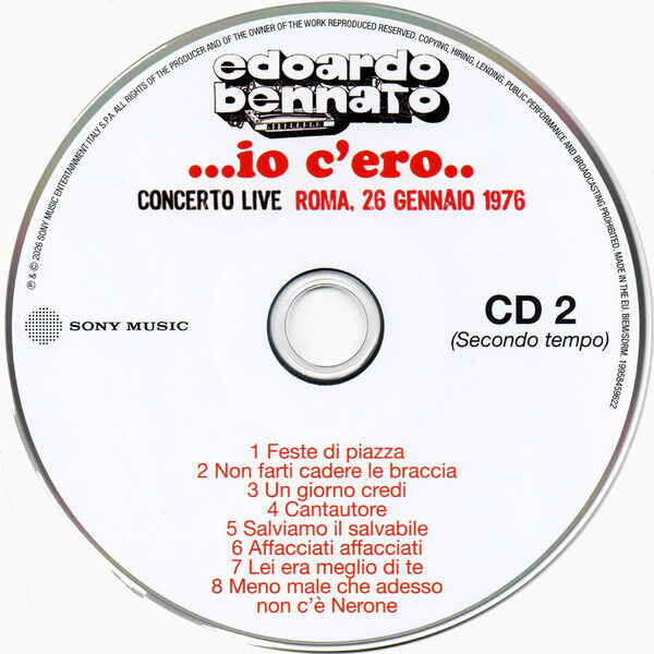 Edoardo Bennato - ...io c'ero... Roma, 26 Gennaio 1976 (2026) - CD2.jpg