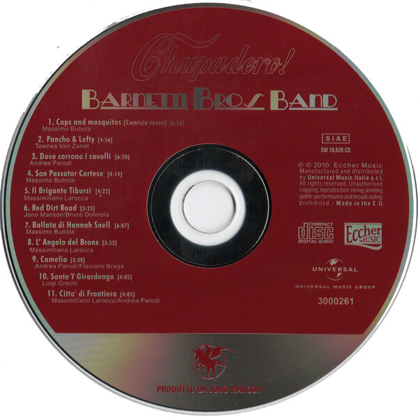 Barnetti Bros. Band - Chupadero (2010) - CD.jpg