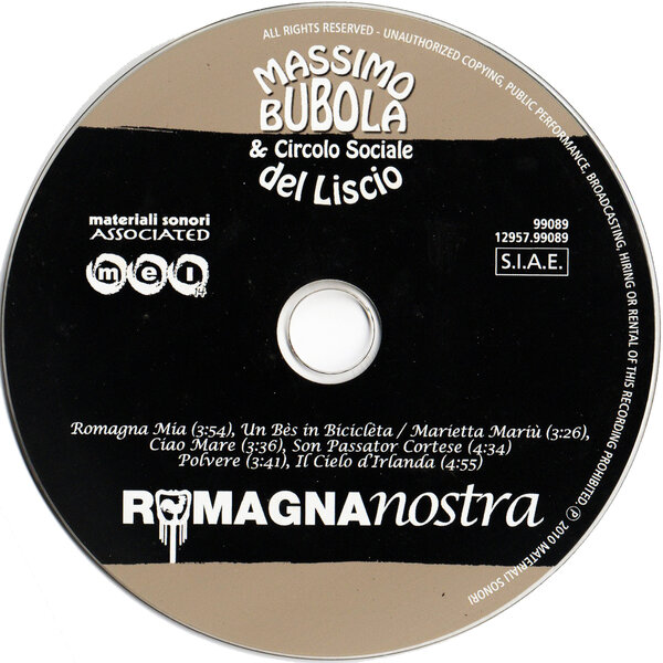 Massimo Bubola & Circolo Sociale del Liscio - Romagna nostra (2011) - CD.jpg