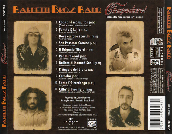 Barnetti Bros. Band - Chupadero (2010) - Back.jpg