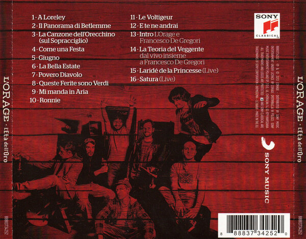 L'Orage - L'età dell'oro (2013) - Back.jpg