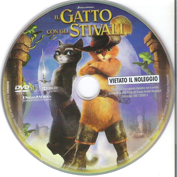 il gatto con gli stivali cd dvd
