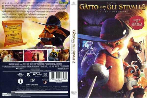 il gatto con gli stivali 2 dvd